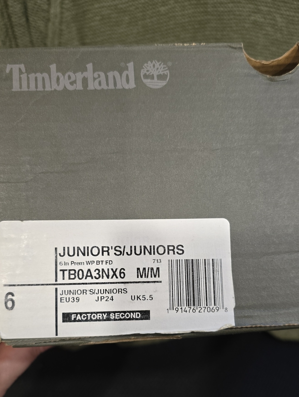 Timberland Big Kids Size 6Y Wheat Premium 6"